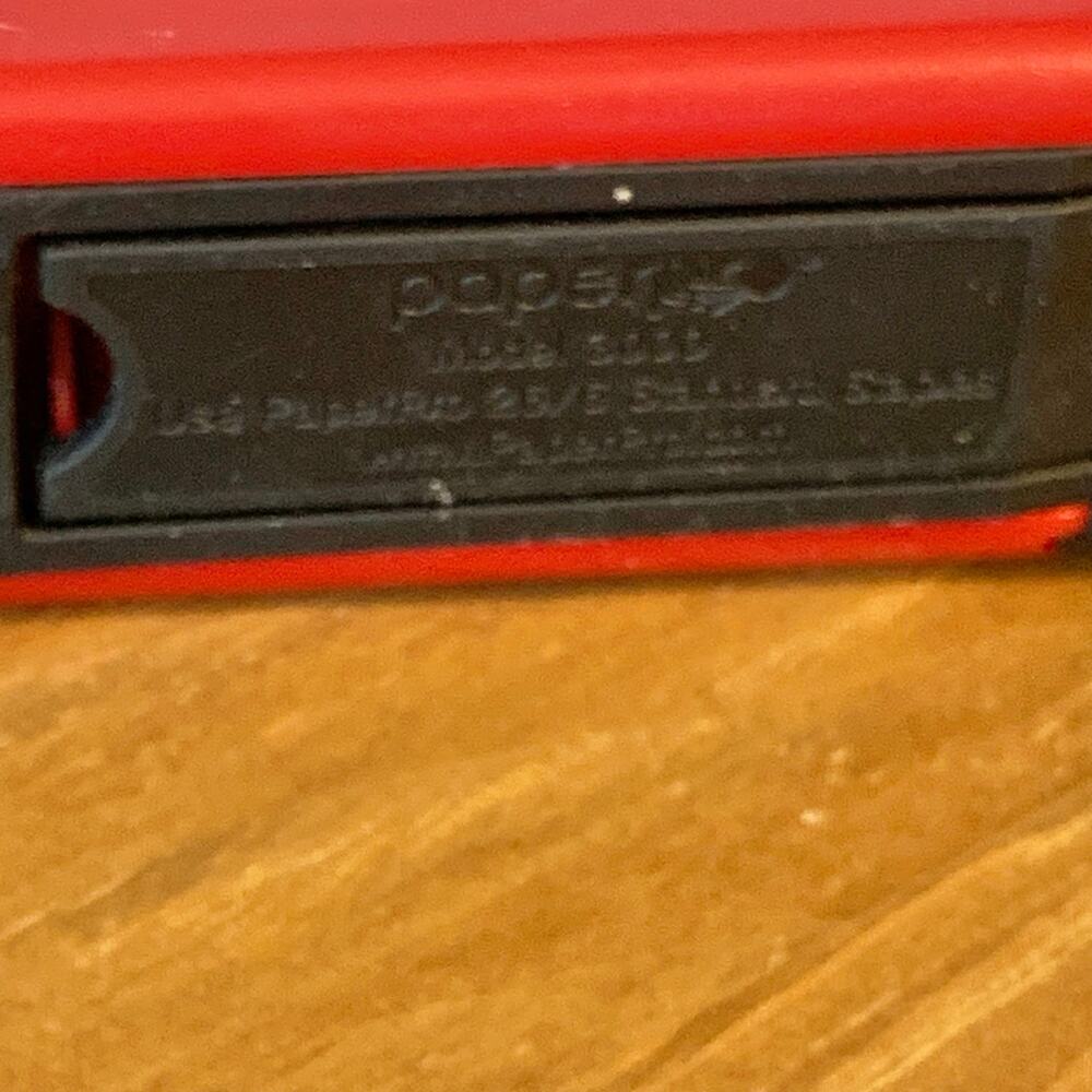 PaperPro Compact Stapler Spring Powered Red Plastic Model 3000 Desktop Injoy - Picture 10 of 10